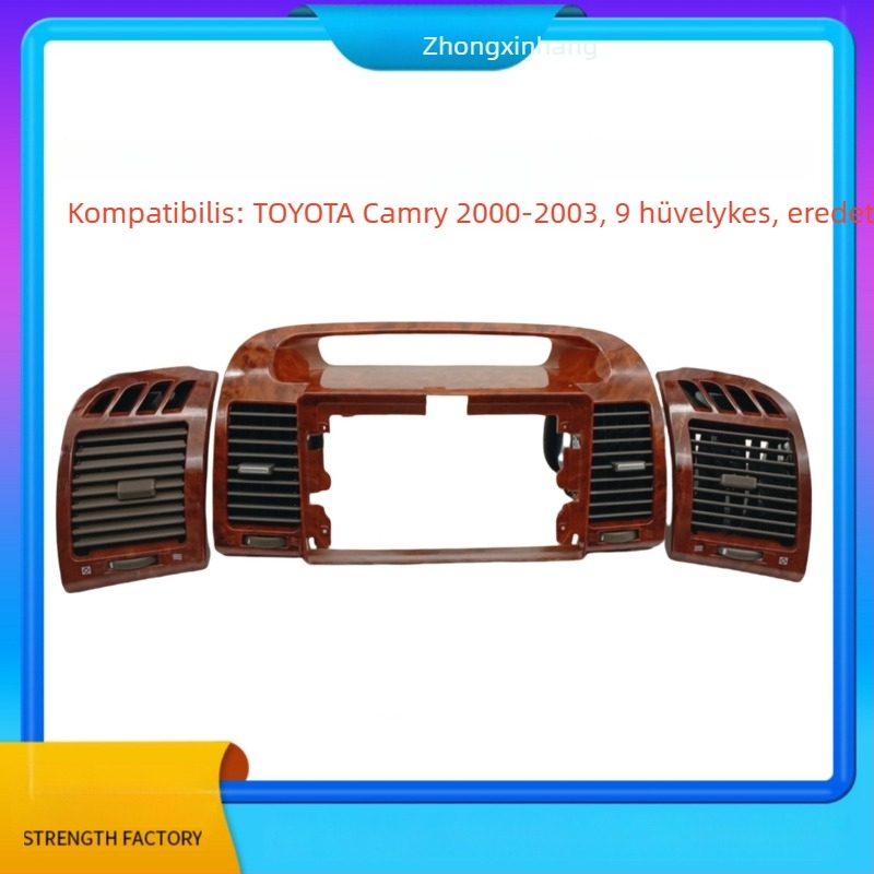 Toyota Camry 2000–2003 középkonzol keret szellőzővel, ABS+PC, 0,5 kg
