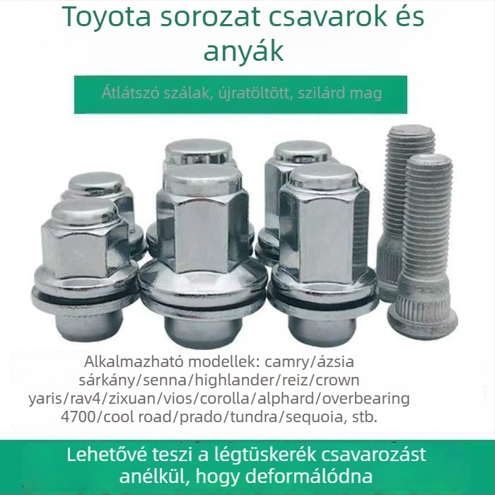 Toyota kerékagy sapkák – Prado, Sienna, Camry, Granvia kompatibilis, magas szilárdságú acélból, modell 68003282AA