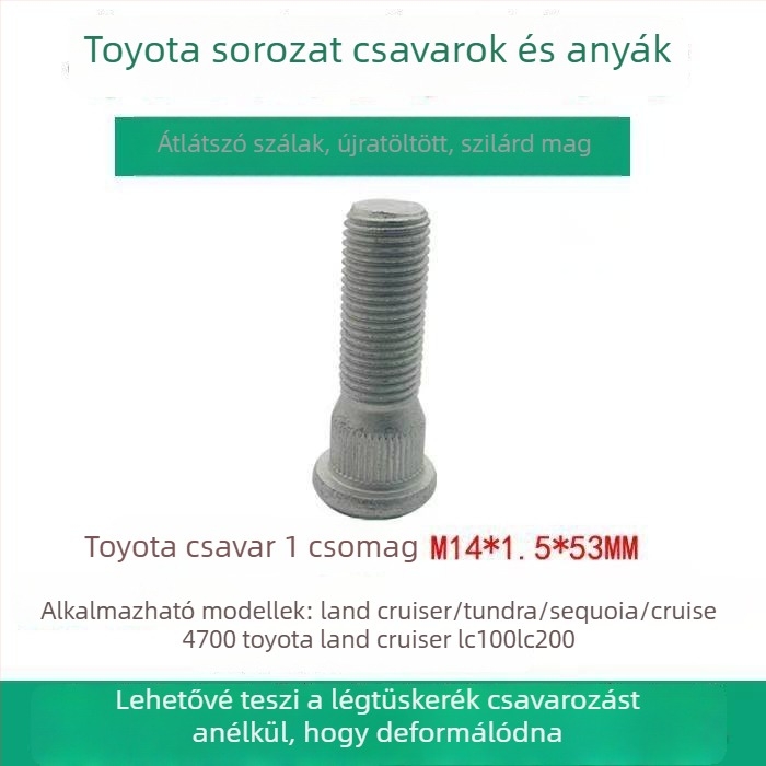 Toyota kerékagy sapkák – Prado, Sienna, Camry, Granvia kompatibilis, magas szilárdságú acélból, modell 68003282AA