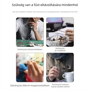 Formaldehid-eltávolító légtisztító, 330 m³/h légáramlás, <36 dB zajszint, 10 m² lefedettség, kompozit szűrő