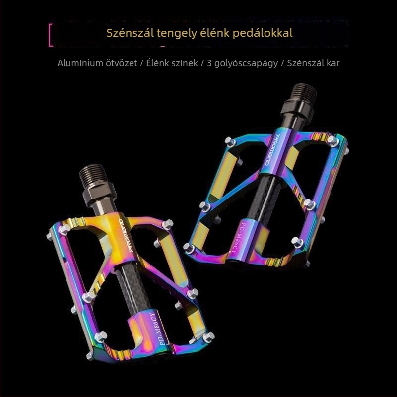 PROMEND alumínium ötvözetű kerékpárpedálok hegyi és országúti kerékpárokhoz — Modell PD-M86CY/PD-R87CY