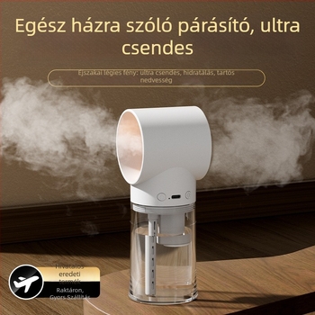 Asztali párásító aromaterápiával – USB tápellátás beépített akkumulátorral, 1 párásító nyílás, 41–60 m² fedettség, csendes működés <36 dB, időzítő 8 óránál hosszabb