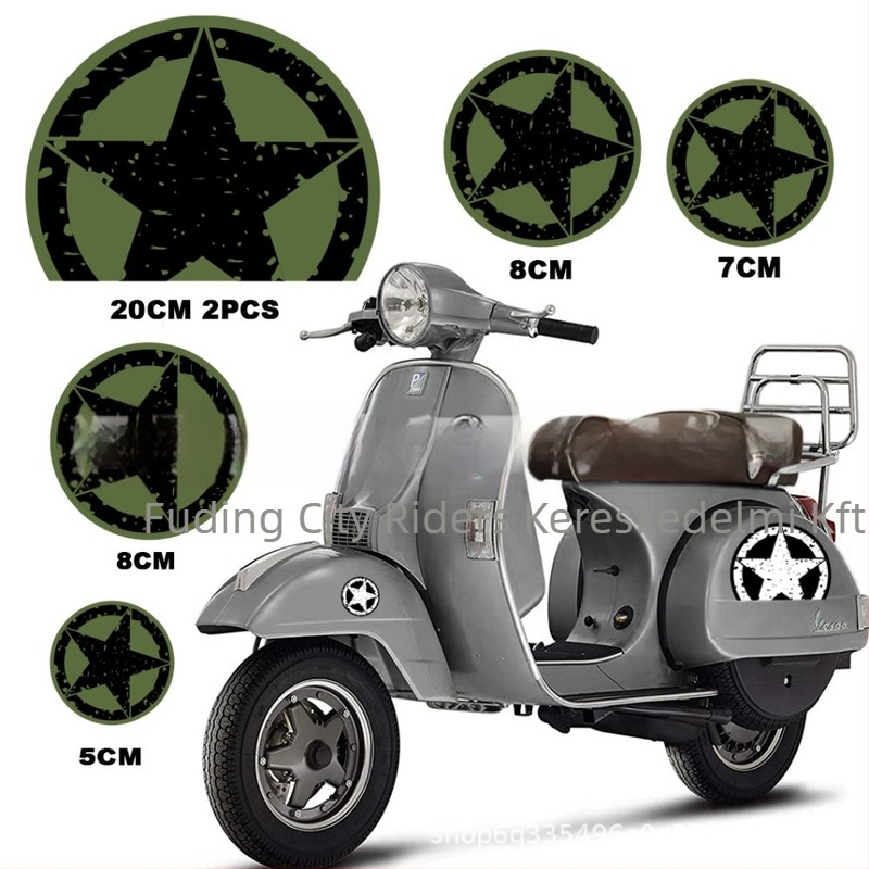 Knight Style Sf fényvisszaverő matrica univerzális motorokra és elektromos járművekre - műanyag
