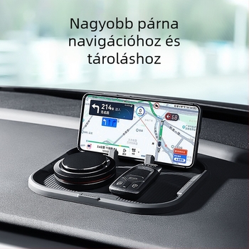 Szilikonból készült csúszásmentes autó műszerfal alátét, vízálló és hőálló, többfunkciós telefon-tartó.