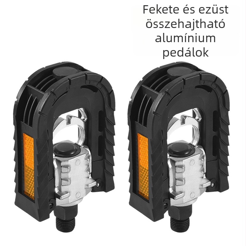 Összecsukható pedál kerékpárhoz és elektromos járművekhez — alumíniumötvözet + műanyag, modell XDBKDDZDJT-808, kompatibil kerékpárokkal és elektromos járművekkel