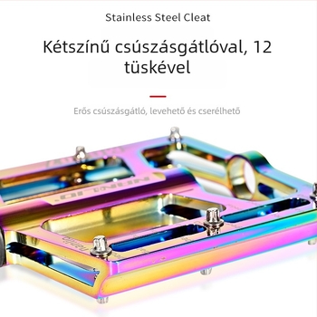 MG007 kerékpár pedál, 7070 alumínium ötvözet, 3 golyóscsapágy, csúszásmentes tüskék, MTB és országúti kerékpárokhoz