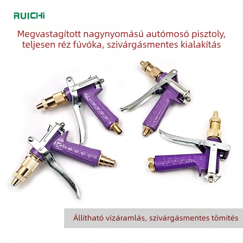 Réz pagoda-stílusú vízpisztoly fej, nagynyomású autóápoláshoz és otthoni használatra