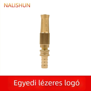 Rézből készült közvetlen permetező vízpisztoly autómosáshoz és kert öntözéséhez, nagy nyomású, állítható fúvóka
