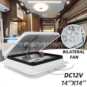 TYTXRV RV/Trailer szellőzőfedél motoros alapzattal – ABS, Modell 0, lakókocsikhoz és kempingezéshez