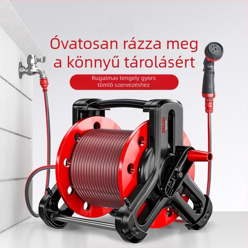 Automatikus visszahúzható magasnyomású slag – öntözésre és autómosásra
