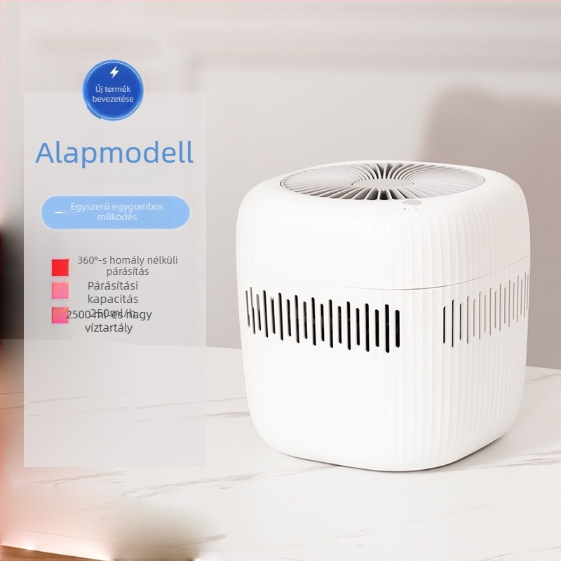 USB párásító fertőtlenítéssel otthoni használatra - Csendes 36-45 dB, 1 köd-kimenet, tartály 1.0-2.5 L