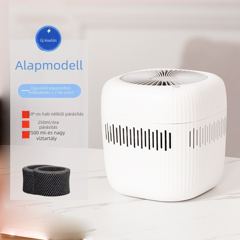 USB párásító fertőtlenítéssel otthoni használatra - Csendes 36-45 dB, 1 köd-kimenet, tartály 1.0-2.5 L