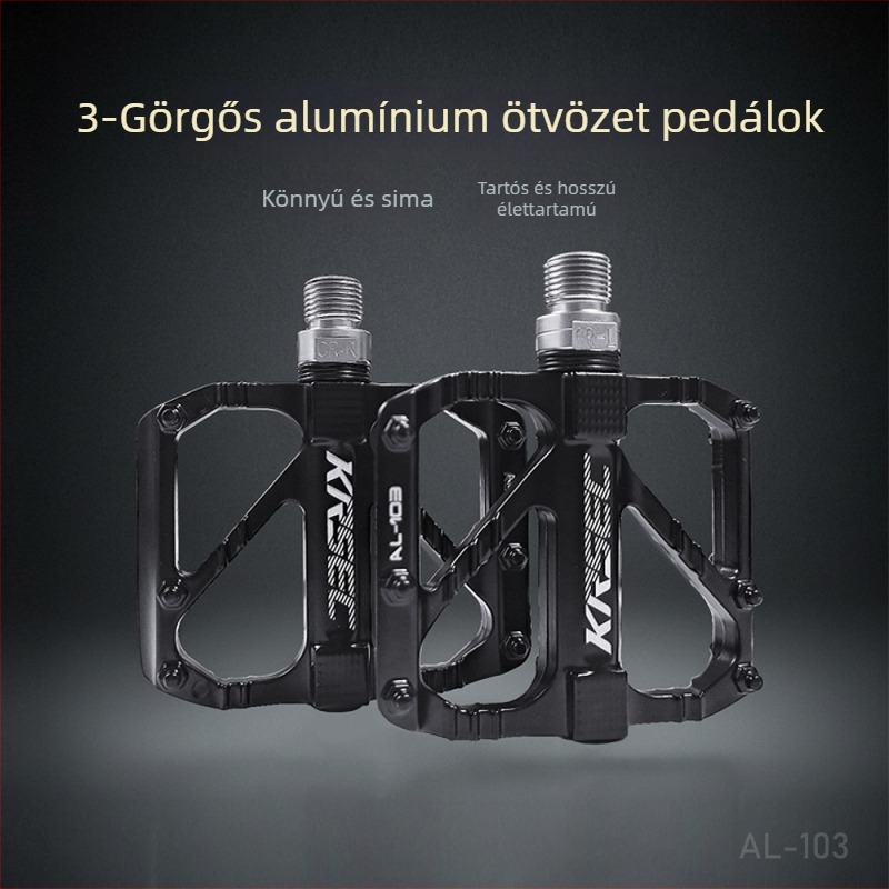 KRSEC kerékpár pedál – alumínium ötvözet, K103 modell, országúti, összecsukható és MTB kerékpárokhoz, gyorskioldó pedál