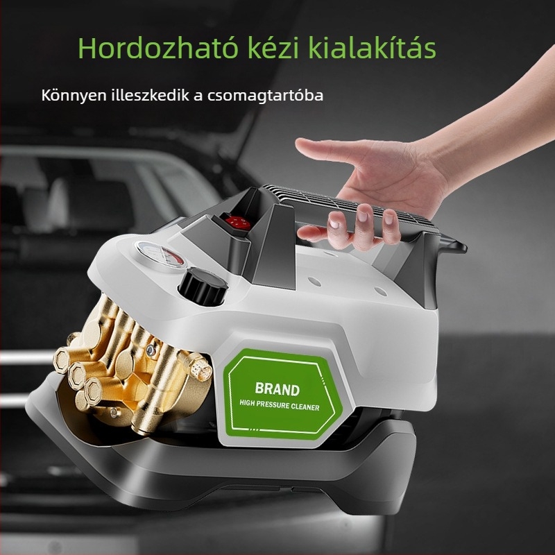 Családi autómosó magasnyomású gép — névleges teljesítmény 1800W / csúcsteljesítmény 3200W, 220V, maximális nyomás 100 bar, maximális áramlás 12 L/perc