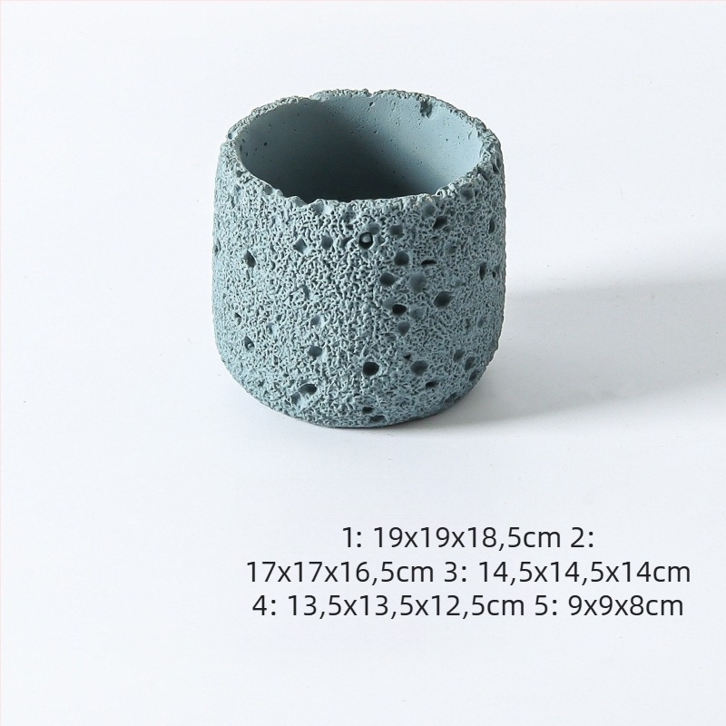 Nordic stílusú cement virágcserép beltéri használatra – tartós, légáteresztő, korrózióálló, asztali vagy padlóra helyezhető