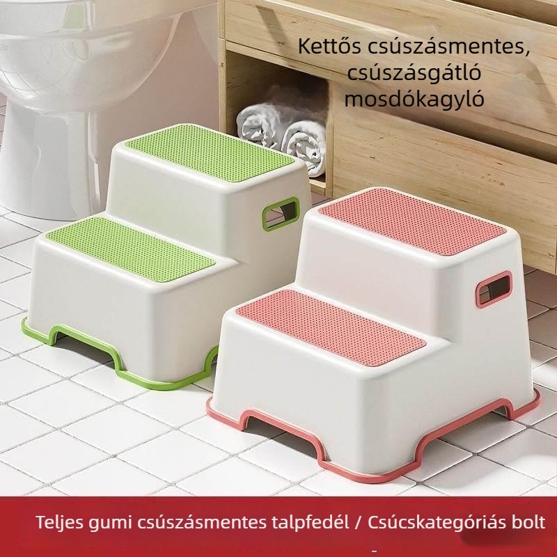Háztartási kétszintes széktámla – selyem virág anyag, modell 985, felnőttek számára, lábtámasz, általános célú