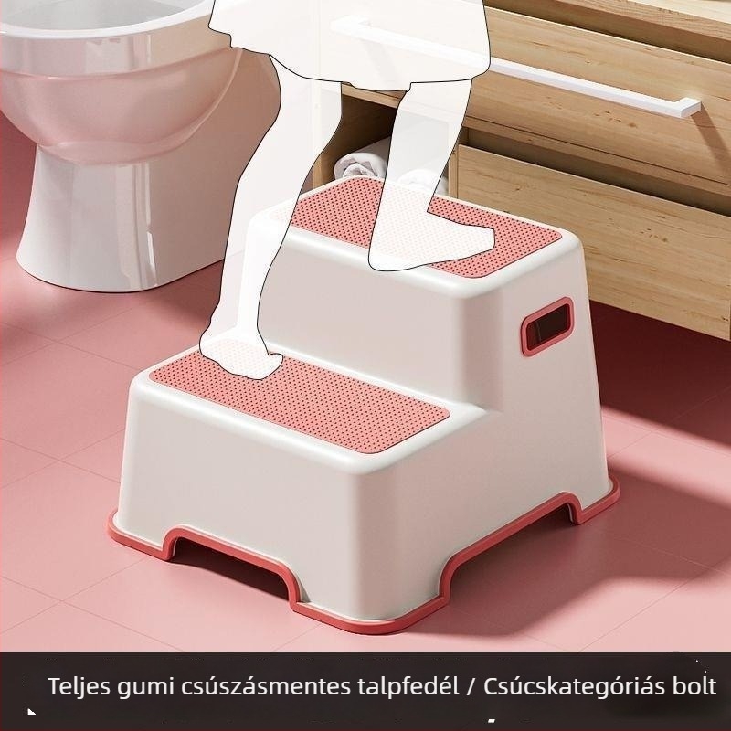 Háztartási kétszintes széktámla – selyem virág anyag, modell 985, felnőttek számára, lábtámasz, általános célú