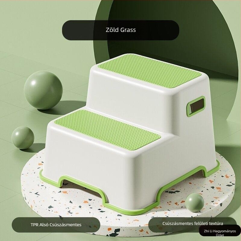 Háztartási kétszintes széktámla – selyem virág anyag, modell 985, felnőttek számára, lábtámasz, általános célú