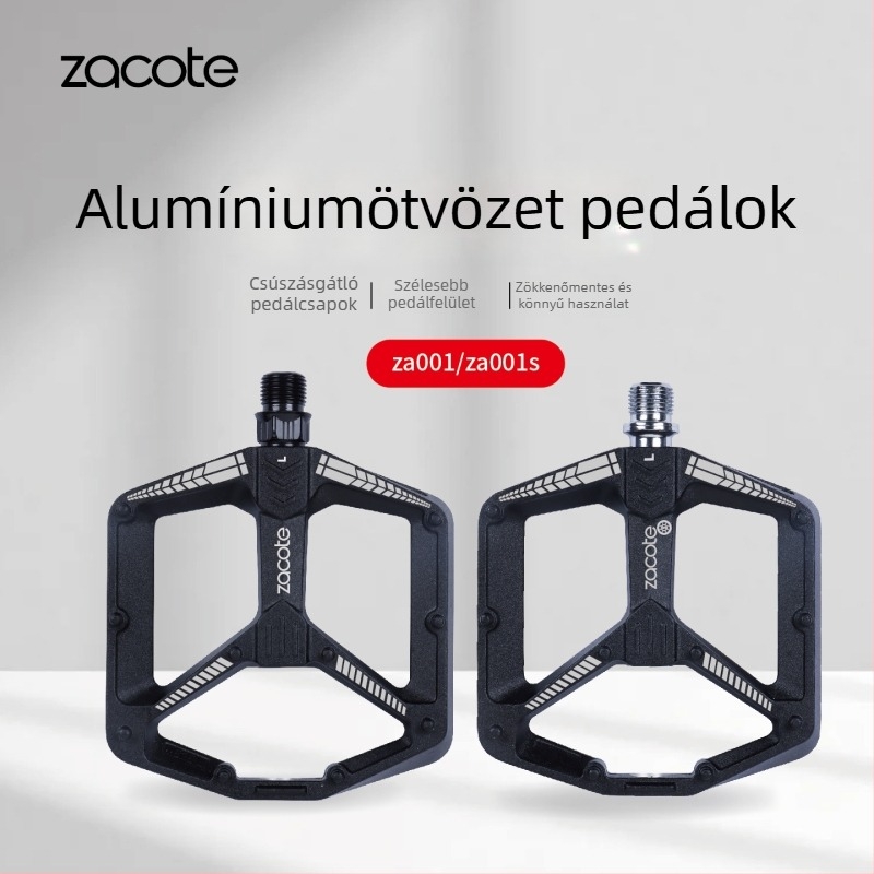 Zacote kerékpárpedálok hegymászó- és városi kerékpárokhoz, alumínium ötvözet öntött, csúszásmentes, modell Za001/Za001s