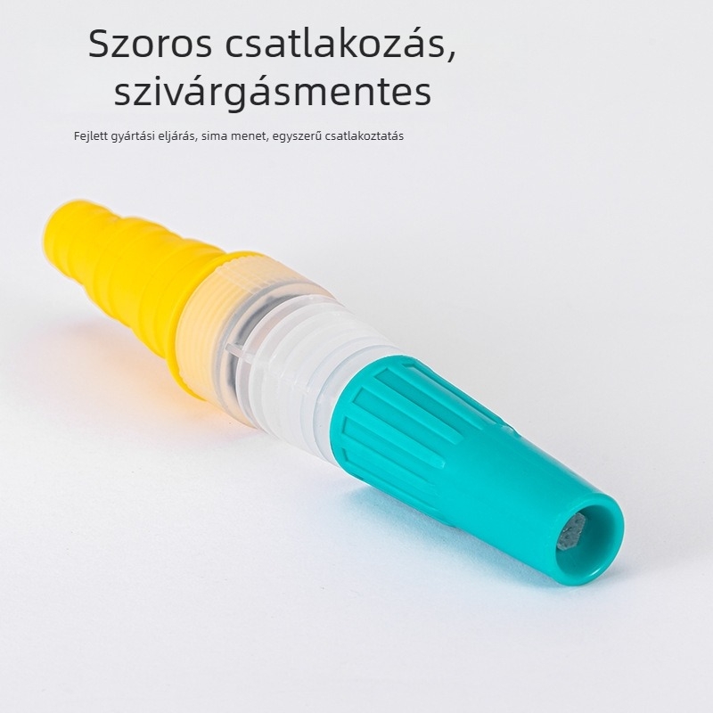 Pagoda-stílusú állítható permetezőpisztoly háztartási autómosáshoz és öntözéshez, sárga