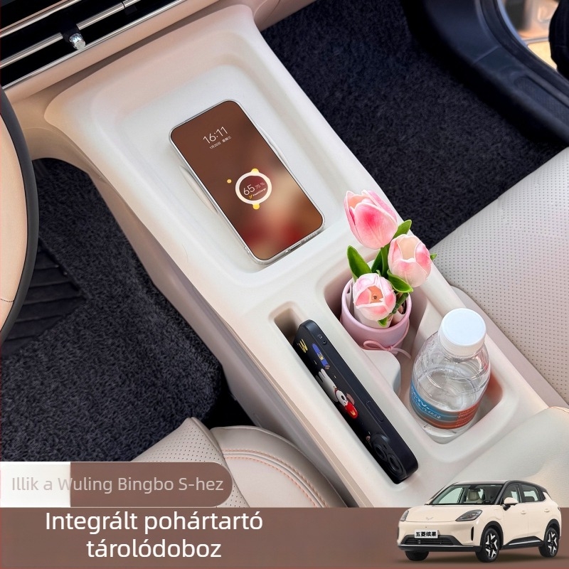 Wuling Bingo S-kompatibilis – integrált pohártartó, középkonzol tároló és csúszásmentes belső autó kiegészítő
