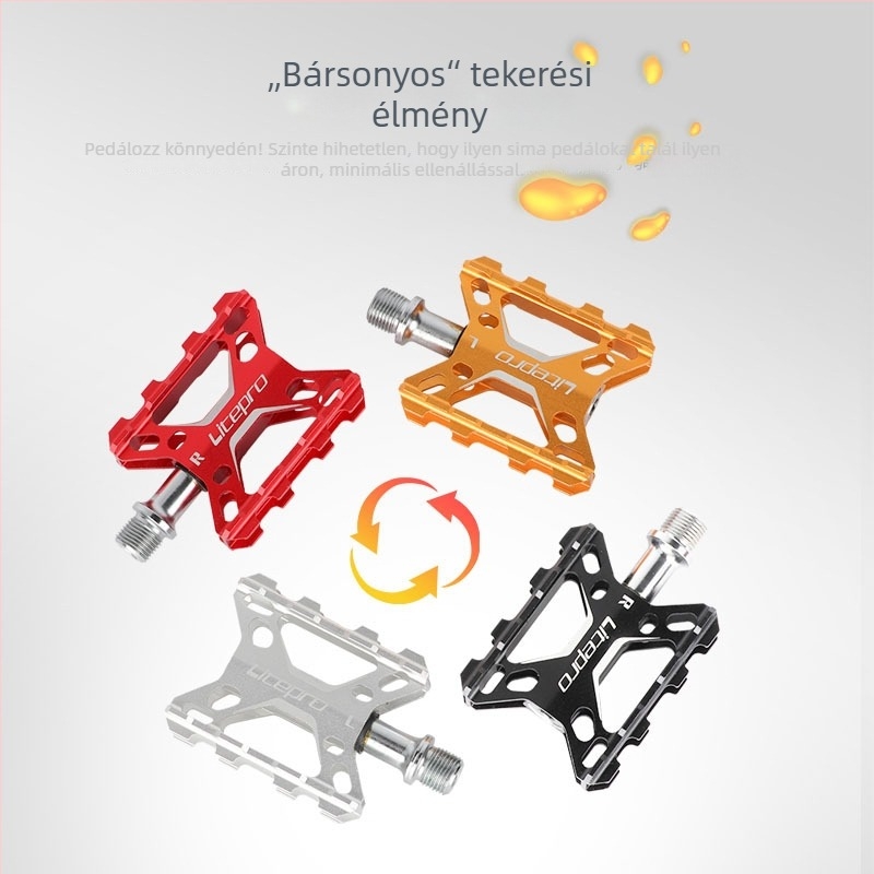 LITEPRO K5 ultrakönnyű alumínium pedál kettős csapágyakkal, összecsukható mountain és road kerékpárokhoz