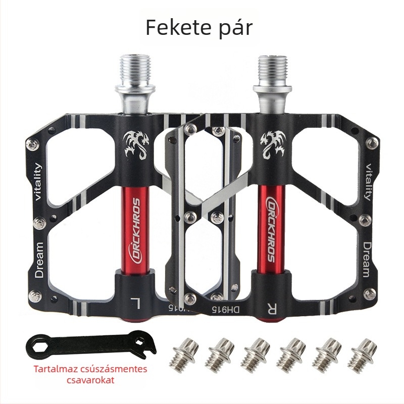 DRCK HROS 915 MTB kerékpár pedálok, alumíniumötvözet, 3 csapágy, csúszásmentes
