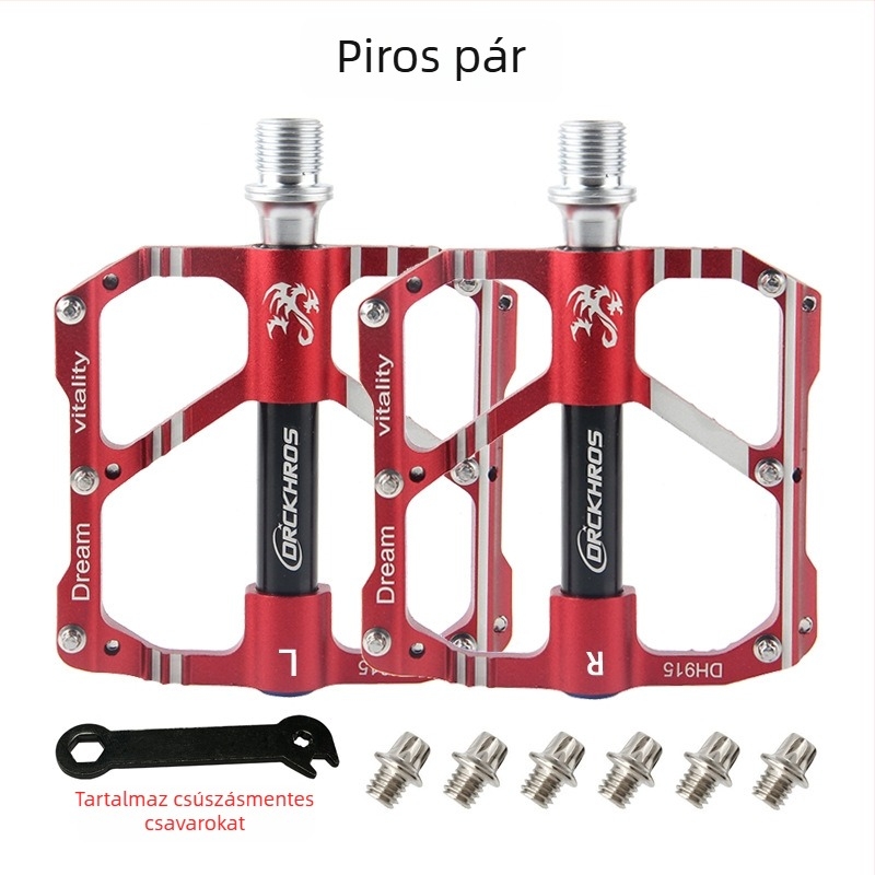 DRCK HROS 915 MTB kerékpár pedálok, alumíniumötvözet, 3 csapágy, csúszásmentes