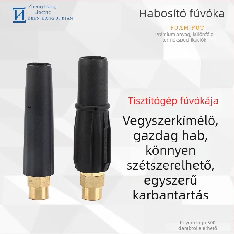 Magasnyomású autómosó habfej, rögzített ventillátoros habképző