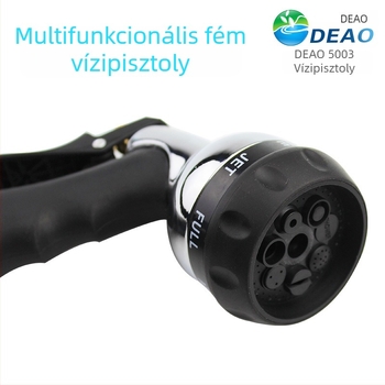 Deo magasnyomású permetező pisztoly, állítható víznyomással, 5 m-es permetezési távolság, ötvözet fúvóka, autómosáshoz és kert öntözéséhez