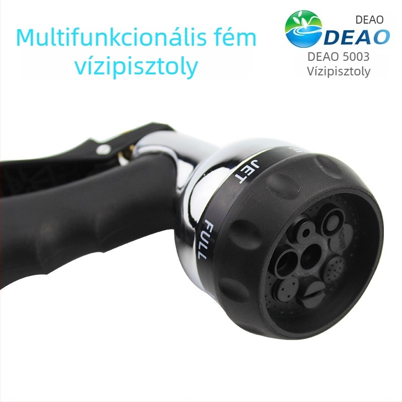 Deo magasnyomású permetező pisztoly, állítható víznyomással, 5 m-es permetezési távolság, ötvözet fúvóka, autómosáshoz és kert öntözéséhez