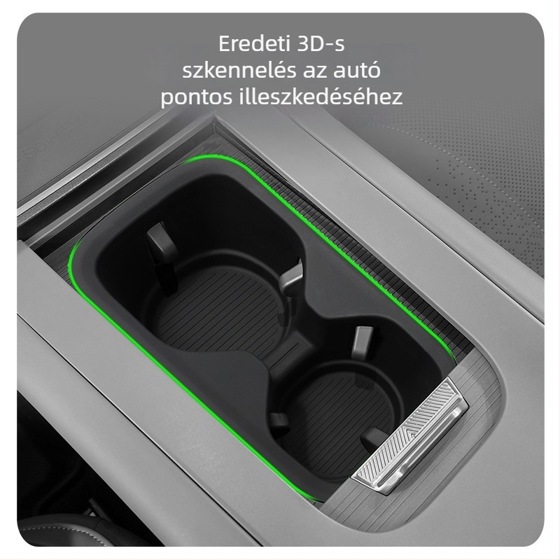 Lingyue szilikon pohártartó fedél a Lynk & Co 07EM-P középső konzolhoz, 190 g, csúszásmentes belső kiegészítő