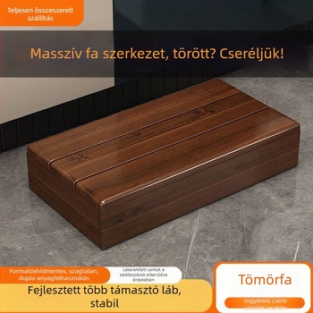 Fából készült gyerekeknek – ágy melletti lépőpad, csúszásmentes felület