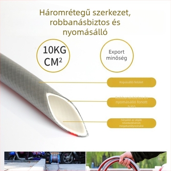 Magasnyomású autómosó pisztoly készlet tömlővel és tömlő tartó állvánnyal