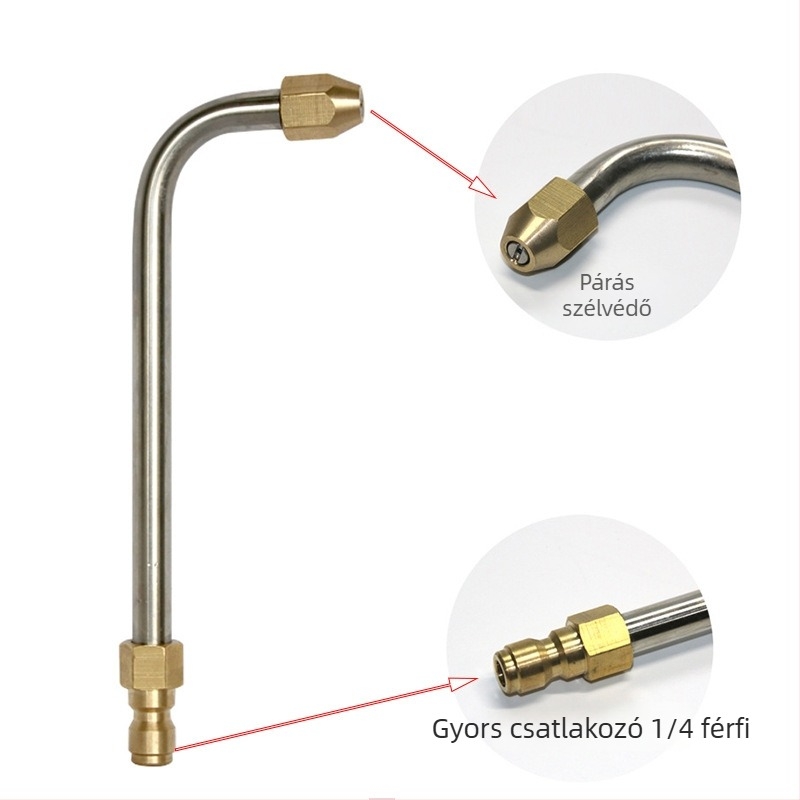 Rozsdamentes acélból készült hosszabbító rúd magasnyomású vízpuskához – Carpenter Peak, 30°, 5000 psi, autómosáshoz