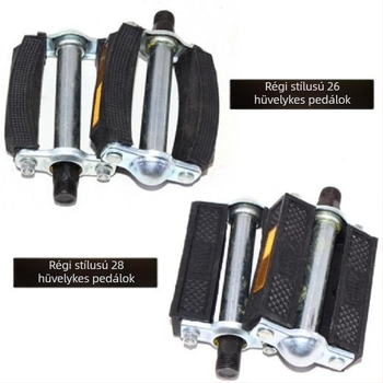 Li Cheng 268 Pedállemez kerékpárokhoz – kompatibil 26- és 28 hüvelykes modellekhez, anyaga vaslemez és gumi