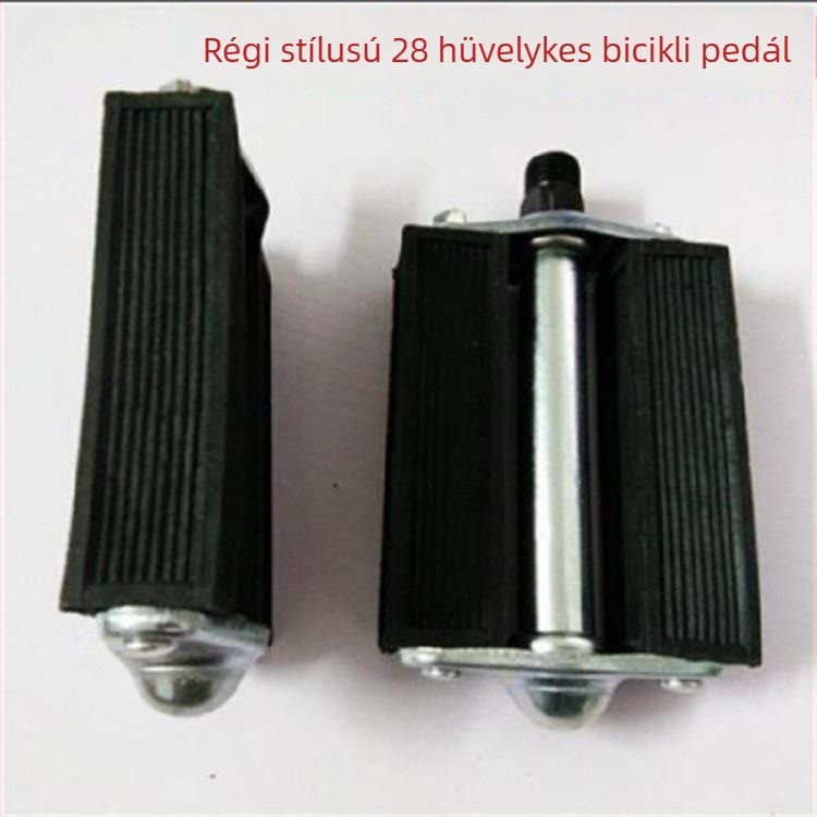 Li Cheng 268 Pedállemez kerékpárokhoz – kompatibil 26- és 28 hüvelykes modellekhez, anyaga vaslemez és gumi