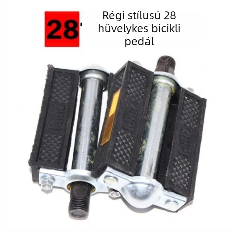 Li Cheng 268 Pedállemez kerékpárokhoz – kompatibil 26- és 28 hüvelykes modellekhez, anyaga vaslemez és gumi