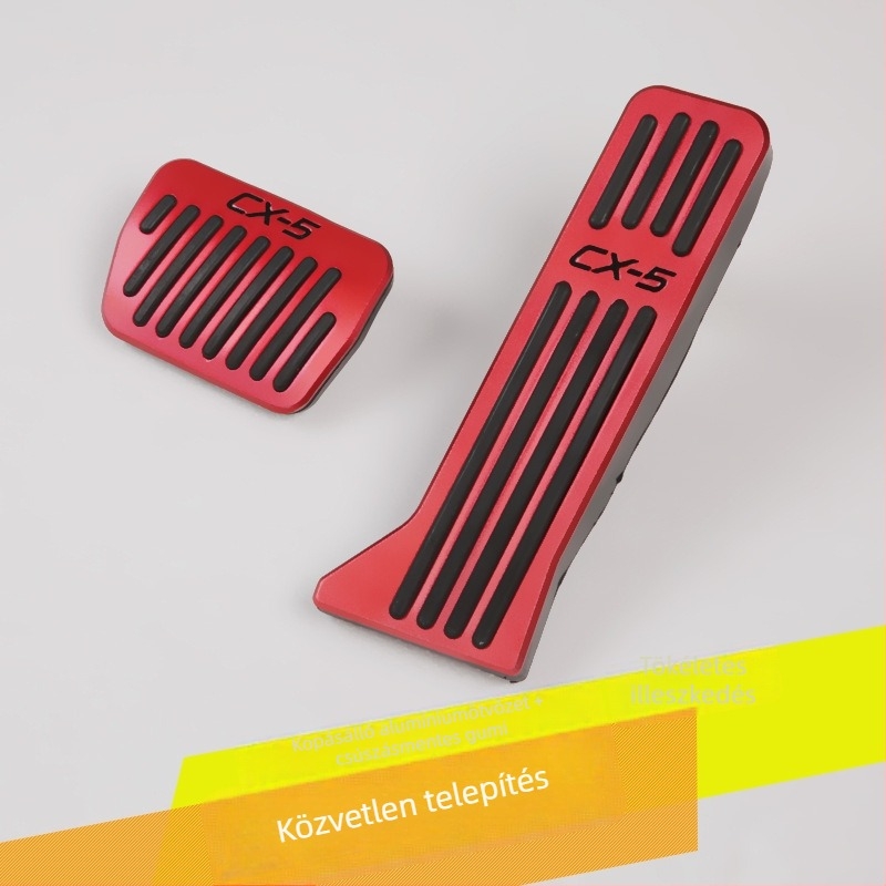 Mazda CX-5 fék- és gázpedál, alumíniumötvözet, 2017–2024 modellhez, automata váltóval