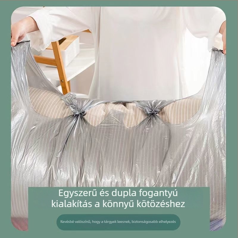 Költöztetéshez készült csomagoló táskák, PE anyag, többfunkciós tárolás; alkalmas költöztetéshez és tároláshoz utazás közben, konyhában, hálószobában, fürdőszobában és nappaliban; a paplanokhoz, ruházathoz, cipőkhöz és egyéb dolgokhoz.