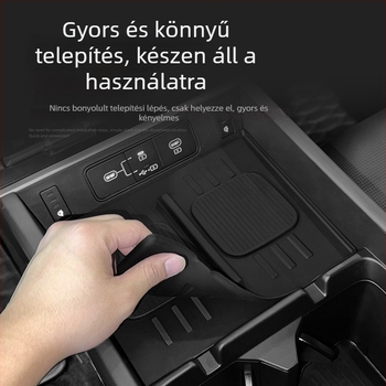 Középkonzol vezeték nélküli töltő panel – szilikon csúszásmentes, 24 Hyundai Santa Fe modellhez