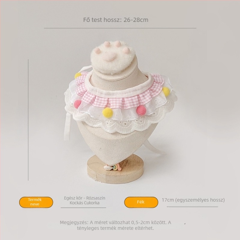 Állat szájkendő - Cartoon rácsmintás, poliészter, hímzett nyakkendő kutyáknak és macskáknak