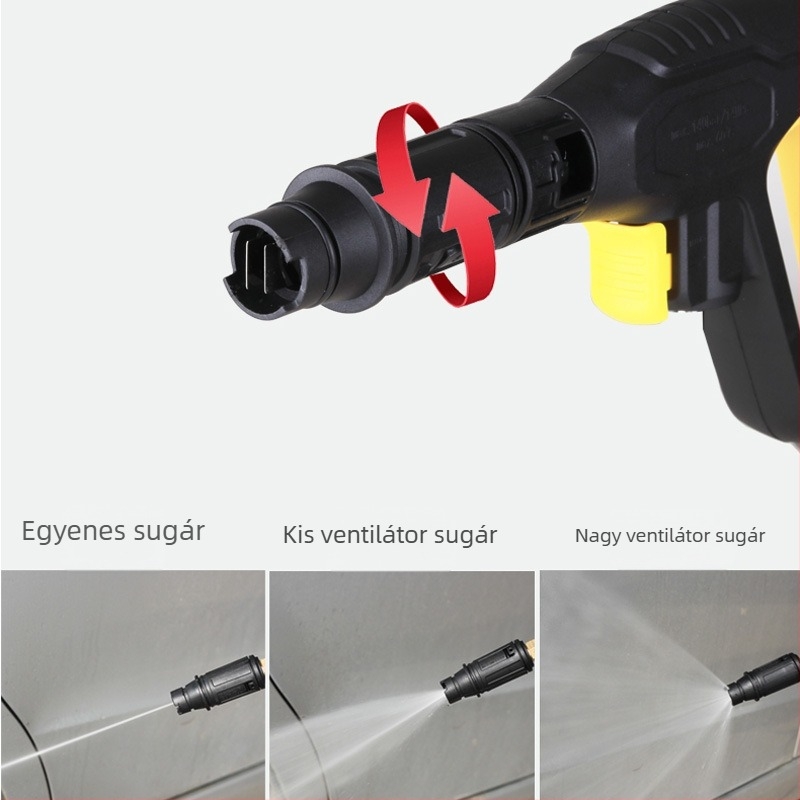 8/9 mm csatlakozóval ellátott magasnyomású fej autómosó pumpához