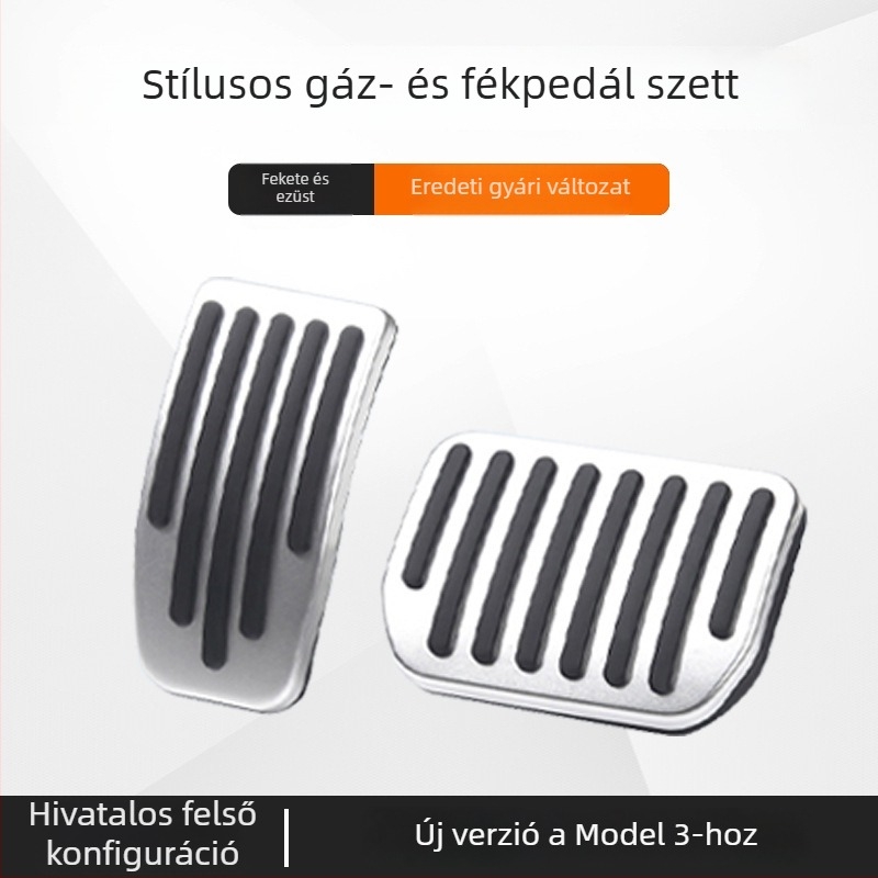 Tesla Model 3/Y pedálfedél készlet – fék- és gázpedál, P verzió, műanyag, automata váltó