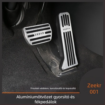 Zeekr 001 pedálkészlet – csúszásmentes felületű gáz- és fékpedál, alumíniumötvözet, automata váltóhoz