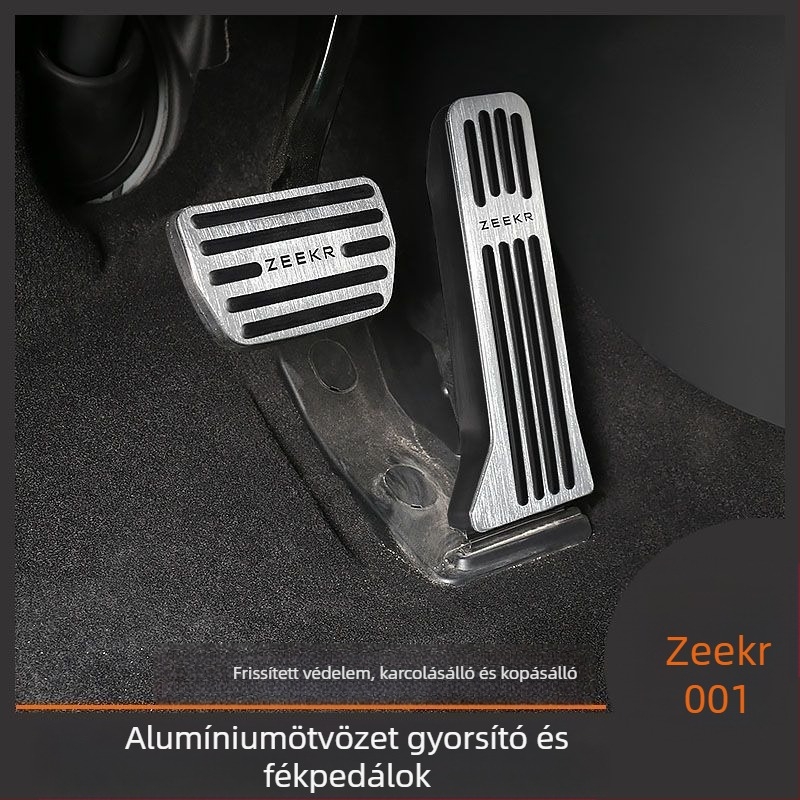 Zeekr 001 pedálkészlet – csúszásmentes felületű gáz- és fékpedál, alumíniumötvözet, automata váltóhoz