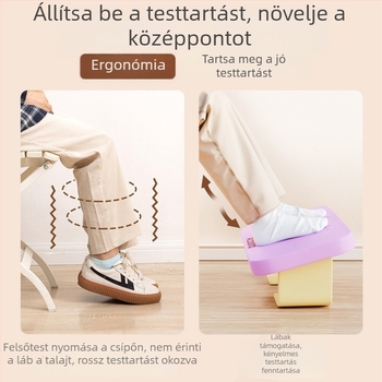 Irodai lábtámasz, fém, egyszerű és modern kialakítás, elektromos funkció, gyerekek számára