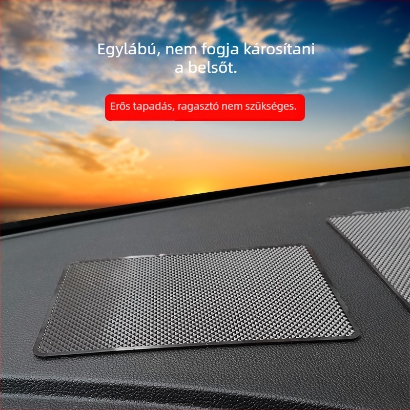 Autó szilikon csúszásmentes műszerfal párna telefon és apró tárgyak tárolására, személyre szabható