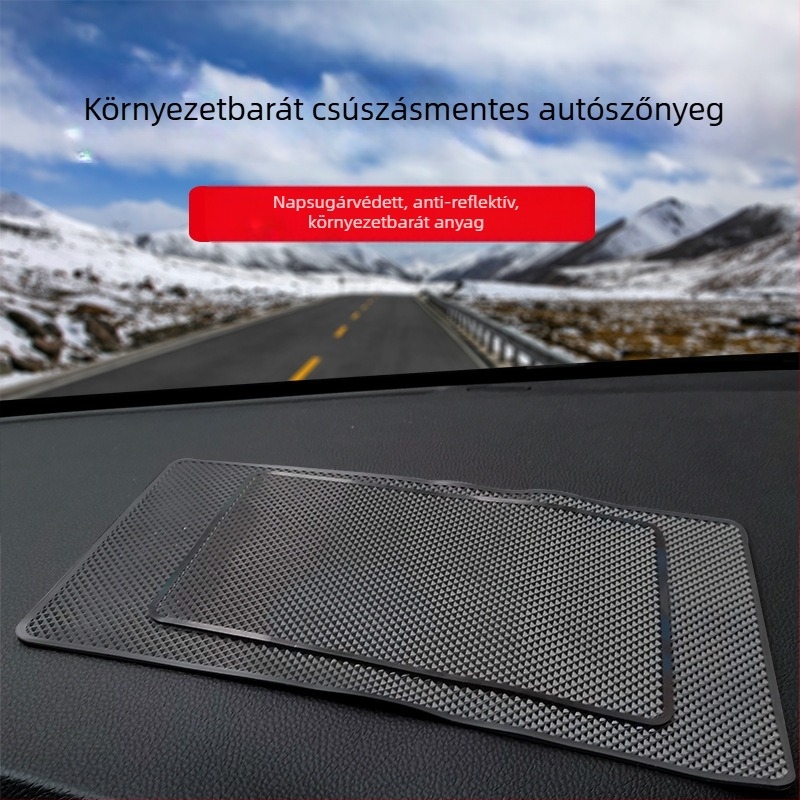 Autó szilikon csúszásmentes műszerfal párna telefon és apró tárgyak tárolására, személyre szabható