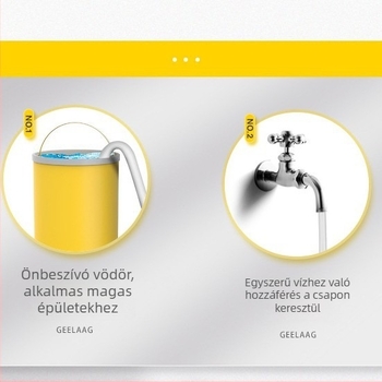 Hordozható magasnyomású autómosó, alumínium váz, 1800W, 220V, 4 m sugárzási hatótávolság, 7 m tömlő